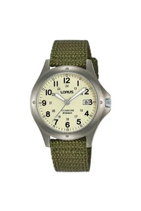 Reloj Lorus Hombre Militar Titanio: Resistente al Agua con Indicador de Fecha RG877CX9 - Imagen 1 de 5