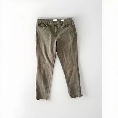 Pantalones para mujer Jessica Simpson relajados ajustados verde militar TALLA 12/31 5029 Foto 1 de 4