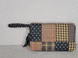 Bella Taylor Farmhouse Patchwork Quilted Wallet With Hand Strap Zip Around - Picture 1 of 8