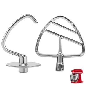 Knethaken & Flachrührer Aufsätze für KitchenAid 4,5 QT Neigekopf Ständer Mi... - Bild 1 von 9