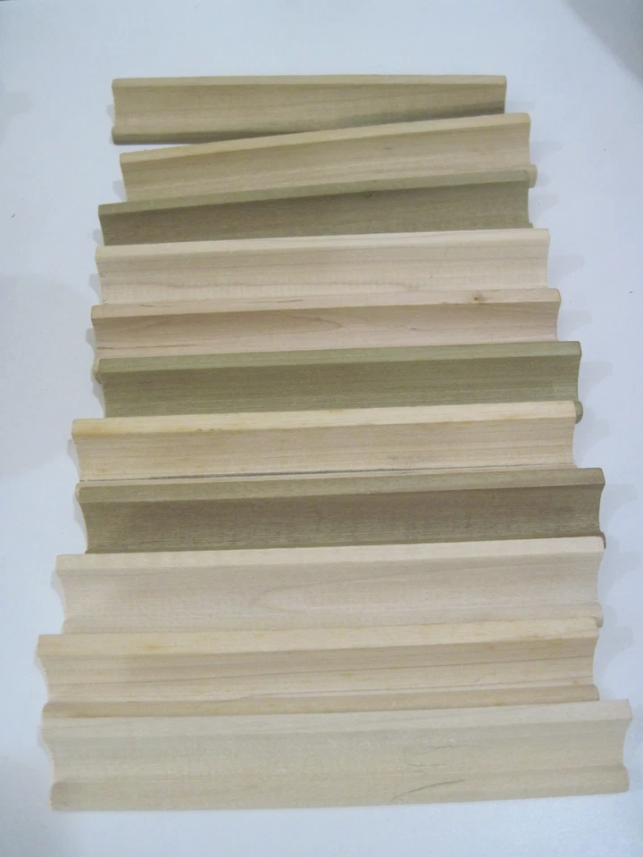 Lote de 11 racks de madeira para jogos de scrabble bandejas de madeira para artesanato ++ - Imagem 1 de 1