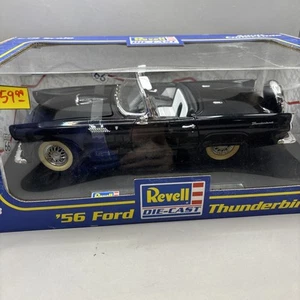 1956 Ford Thunderbird Convertible BLACK Revell 1/18 DIECAST - Picture 1 of 11