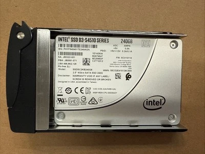 Intel 240GB 6Gbps 2.5-inch SATA SSD Solid State Drive SSDSC2KB240G8 w/ Tray - Image 1 of 2