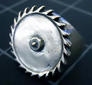 W.A.S.P. Ring Blackie Lawless Sterling Saw Blade The Last Command WASP New - Picture 1 of 7