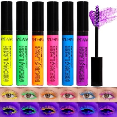Mascara UV Neon Black Light Party Clubbing Rave Waterproof - image 1 of 4