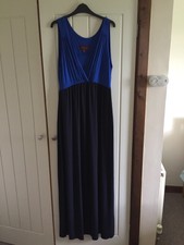 katie piper navy floral off shoulder choker maxi