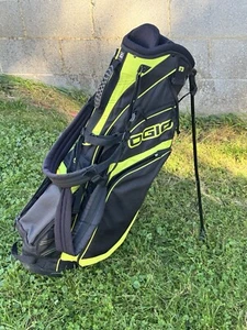 Ogio Stand Bag 7-way Club Management Black Green - Picture 1 of 7
