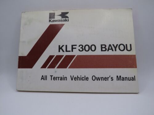 NOS Kawasaki KLF 300-A2 Bayou 1987-1988 Genuine OEM Owner's Manual 99920-1348-01