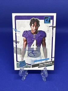 2023 Panini Donruss - Rated Rookie Portrait Autograph /49 Zay Flowers Ravens - Picture 1 of 2
