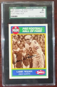 1990 Swell Greats Larry Wilson firmata AUTO CARD #95 SGC AUTENTICA Cardinals - Foto 1 di 2
