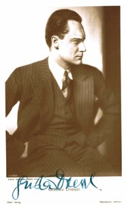 Gustav Diessl Original Signature On Ross Card No. 8899 A