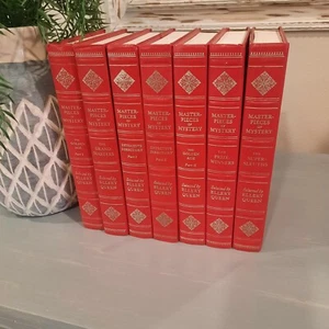 Masterpieces of Mystery 7 Book Set Selected by Ellery Queen - Hardcover Lot Red - Picture 1 of 8