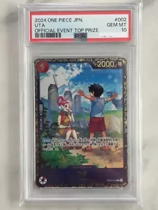 PSA10 Uta R OP09-002 Flagship Battle Victory Souvenir One Piece Card Japanese - Picture 1 of 2