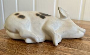 Vintage Nichols Moorside Design Pottery Gloucester Old Spot Pig Figure 6”