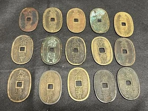 wholesale Japan old bronze coin 100 MON TEMPO TSUSHO 1838-1870 Edo era -g0522-1 - Picture 1 of 15