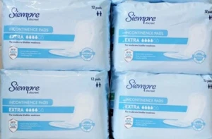 Siempre Hygiene Extra Pads 12 X 4 Enhanced Comfort & Protection 48 pads - Picture 1 of 1