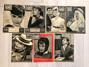 7x Audrey Hepburn CINEMA RADIO TELEVISION (1954-1960 Releases) - Picture 1 of 1