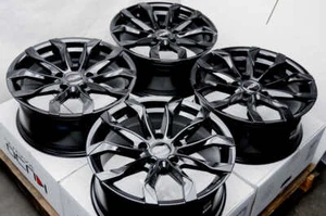 Kudo Racing Intimidate 17x7.5 5x114.3 5x4.5 +40mm Full Black Wheels Rims (4) - Picture 1 of 8