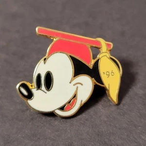 Vintage 1996 Disney Mickey Mouse Graduation Pin Red Cap Yellow Tassel PA - Picture 1 of 3