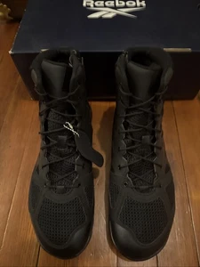 Reebok Work Men's 6" Nano Tactical Soft Toe Boot Black - RB7120, Black Size 10.5 - Picture 1 of 10