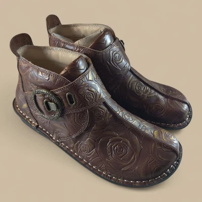 Zuecos Alegria Caiti Choco para mujer talla US 5,5 - 6 / EU 36 cuero marrón rosa nuevos Foto 1 de 4