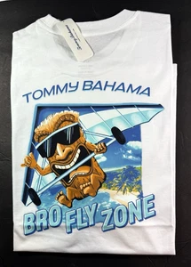 Tommy Bahama Men's Graphic T / White / 100% Cotton / BRO FLY ZONE - Picture 1 of 9
