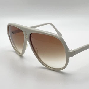 SONNENBRILLE PERVIS VINTAGE 90er RETRO ITALY AVIATOR MASK WEISS Carrera Champion - Bild 1 von 13