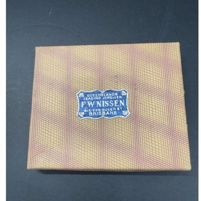 F.W. Cenicero Nissen Queensland Jeweller Australia Mapa Plateado Hecho por Hobart Nuevo en Caja Foto 1 de 4