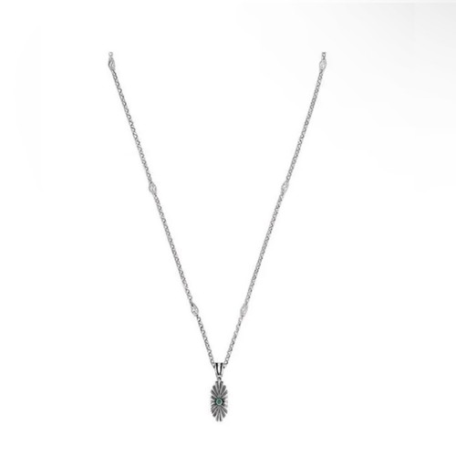 Collana Gucci con fiori incisi G ad incastro