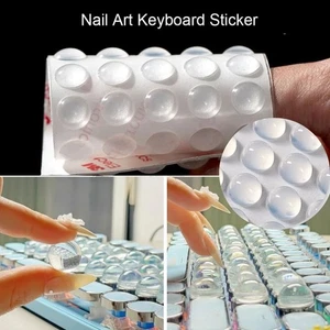 Silicone Keyboard Stickers Transparent Typing Keyboard Cover - Afbeelding 1 van 12