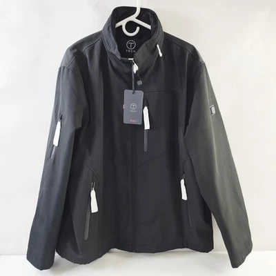 Abrigo chaqueta forrada con capucha oculta resistente al agua XL Micro Bond Tumi T-Tech para hombre Foto 1 de 4