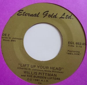  WILLIS PITTMAN and BURDEN LIFTERS ~ private BLACK GOSPEL 45 ~ SOUL ~ hear - Picture 1 of 2