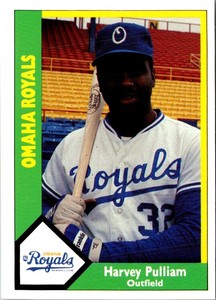 1990 CMC Harvey Pulliam #192 Omaha Royals Baseball Card