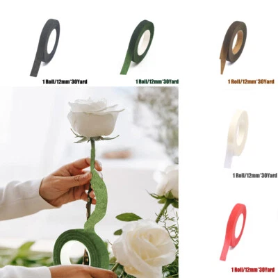 30Yards Florist Stem Tape Wire Floral Work Resealable Elastic Tape Wrap Stem  - Image 1 of 4