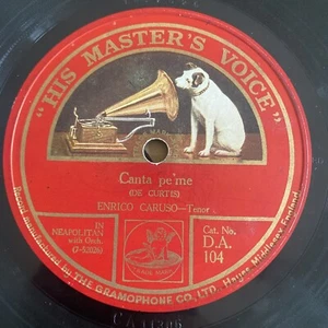 Enrico Caruso 78 CANTA PE ME L'addio A Napoli DISCO GRAMMOFONO - Foto 1 di 4