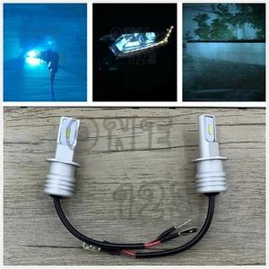 2X H3 8000K Ice Blue CSP 35W 6000LM LED Headlight Bulbs Conversion Kit Fog Light - Picture 1 of 10