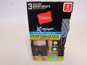 Hanes Men's Plus Size X-Temp Performance Stretch Mesh Boxer Brief Small 28"-30" - Picture 1 of 3