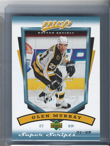 GLEN MURRAY 2006-07 Upper Deck MVP #28 Super Scripts Parallel 1/25