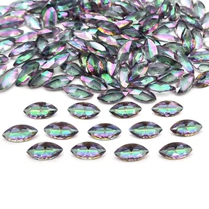 Mystic Quartz Marquise Cut Loose Multi Color Gemstone Lot 63 Pcs 6*12 MM 100 CT - Picture 1 of 4