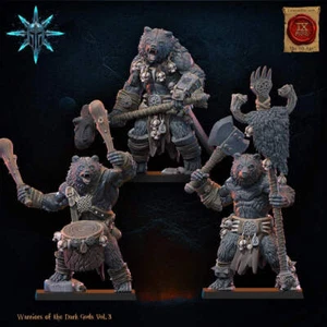 Werebears Unit Command Group: LKM Warriors of the Dark Gods Resina Impresión 3D - Imagen 1 de 3