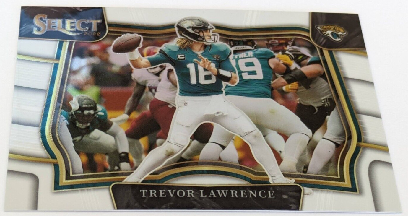 Trevor Lawrence 2022 Panini Select Field Level White Prizm /35 Jaguars #455