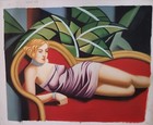 QUADRO DIPINTO A MANO OLIO SU TELA FALSO D