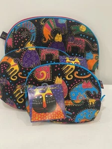 LAUREL BURCH Set Of 3 Makeup Cosmetics Bags Style 148 New With Tags. **READ** - Picture 1 of 11