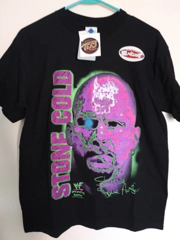 Rare NWT Vintage 1998 WWF Stone Cold Steve Austin Terminator 3:16 Boys Shirt XL Cover