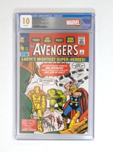 AVENGERS #1 SILVER FOIL SHEET CGC 10.0 GEM WITH TIN. RARE ONLY 168 CGC 10. - Picture 1 of 5