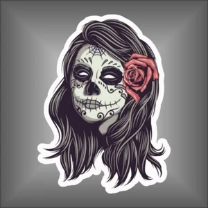 adesivo TESCHIO MESSICANO DONNA sticker aufkleber pegatina - Imagen 1 de 1