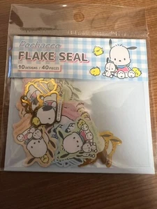 DAISO Flake Stickers sanrio Pochacco 40pieces kawaii Cute Japan F/S - Picture 1 of 3