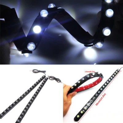 2Pcs Car DRL Daytime Running Light Driving White 18 LED Fog Lamp waterproof  - Image 1 of 4