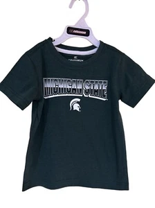 NEW Michigan State Spartans Green Colosseum Crew Neck SS Tee Shirt Toddler 3T - Picture 1 of 5