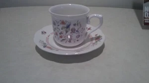 Lenox Lantana Wind Chimes Cup and Saucer, Made in USA - Picture 1 of 4